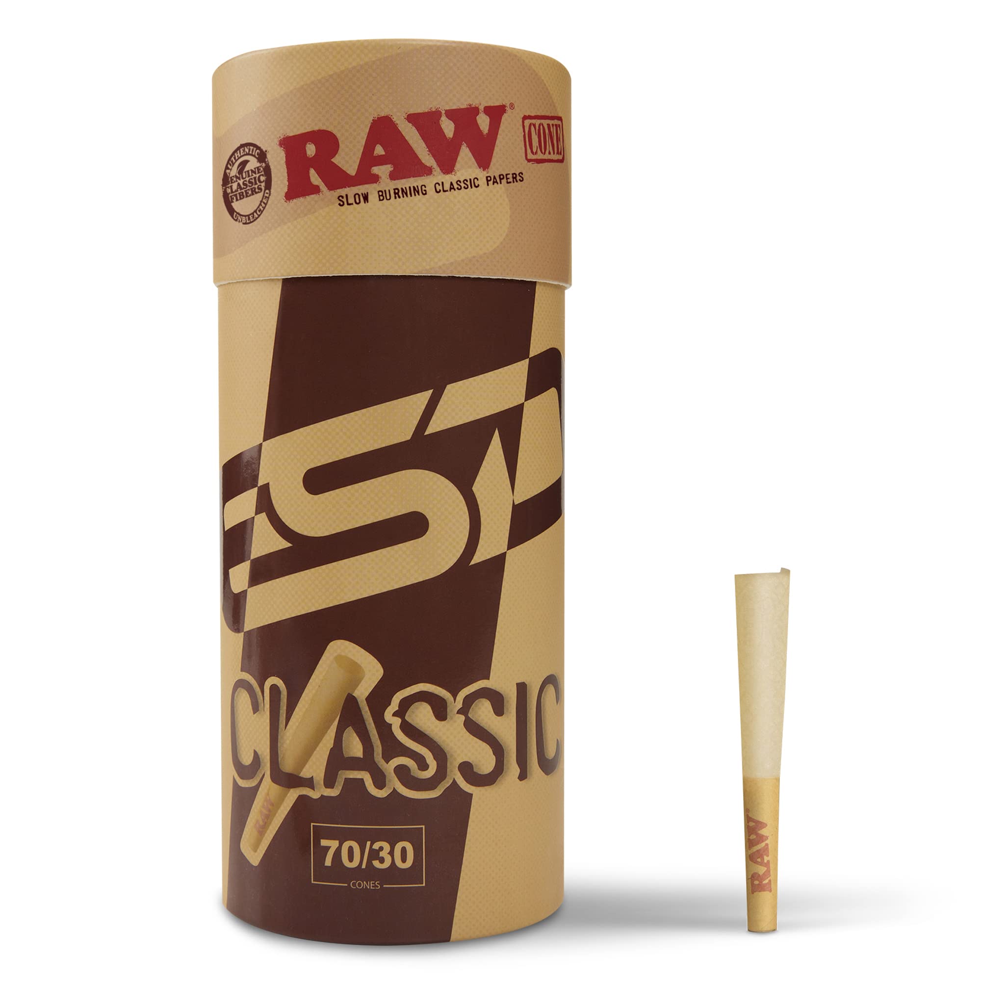 RAW pack frontal con 102 conos listo para almacenamiento y uso