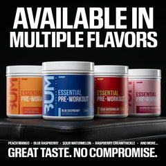 RAW Essential Pre scoop medido con 4 g de L-Citrulina destacado para rendimiento