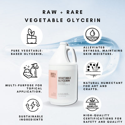 Raw Plus Rare clear glycerin being poured, shows smooth pourability and mixing benefit