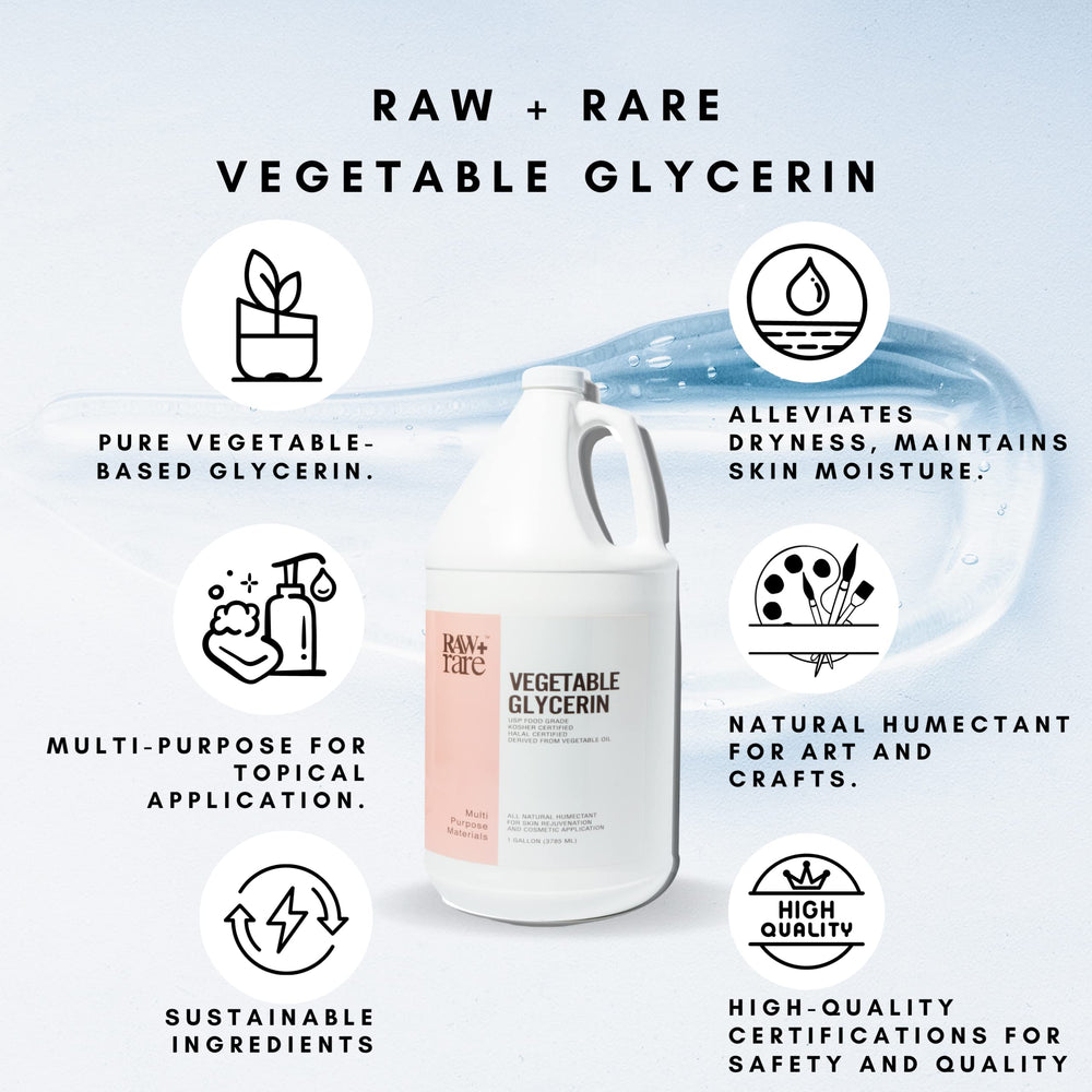 Raw Plus Rare clear glycerin being poured, shows smooth pourability and mixing benefit