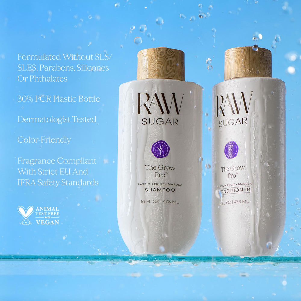 Raw Sugar etiqueta con ingredientes destacando biotina vegana