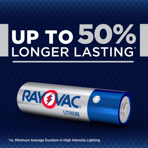 RAYOVAC etiqueta con especificaciones y voltaje, información clara útil