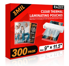 RAZCC paquete frontal mostrando 300 fundas, protección continua