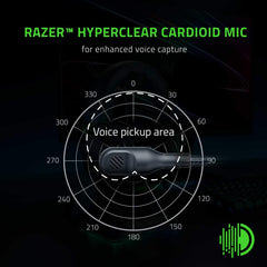 Razer BlackShark V2 X micrófono cardioide enfocado para voz nítida