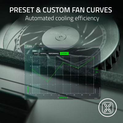 Razer cooling pad frames and magnets showing adjustable fit for different laptops