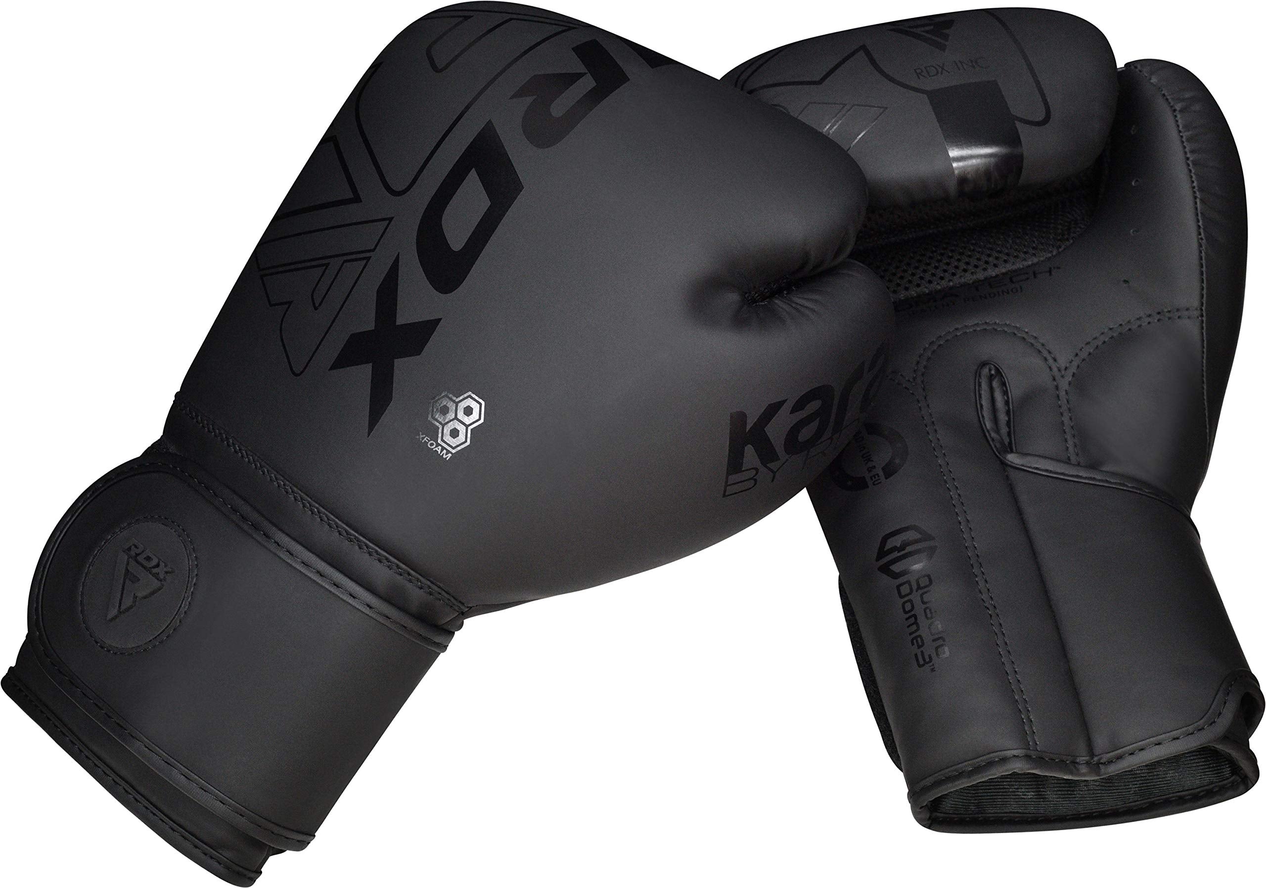 Comparativa RDX de tallas 8 a 18 oz mostrando escala y opciones