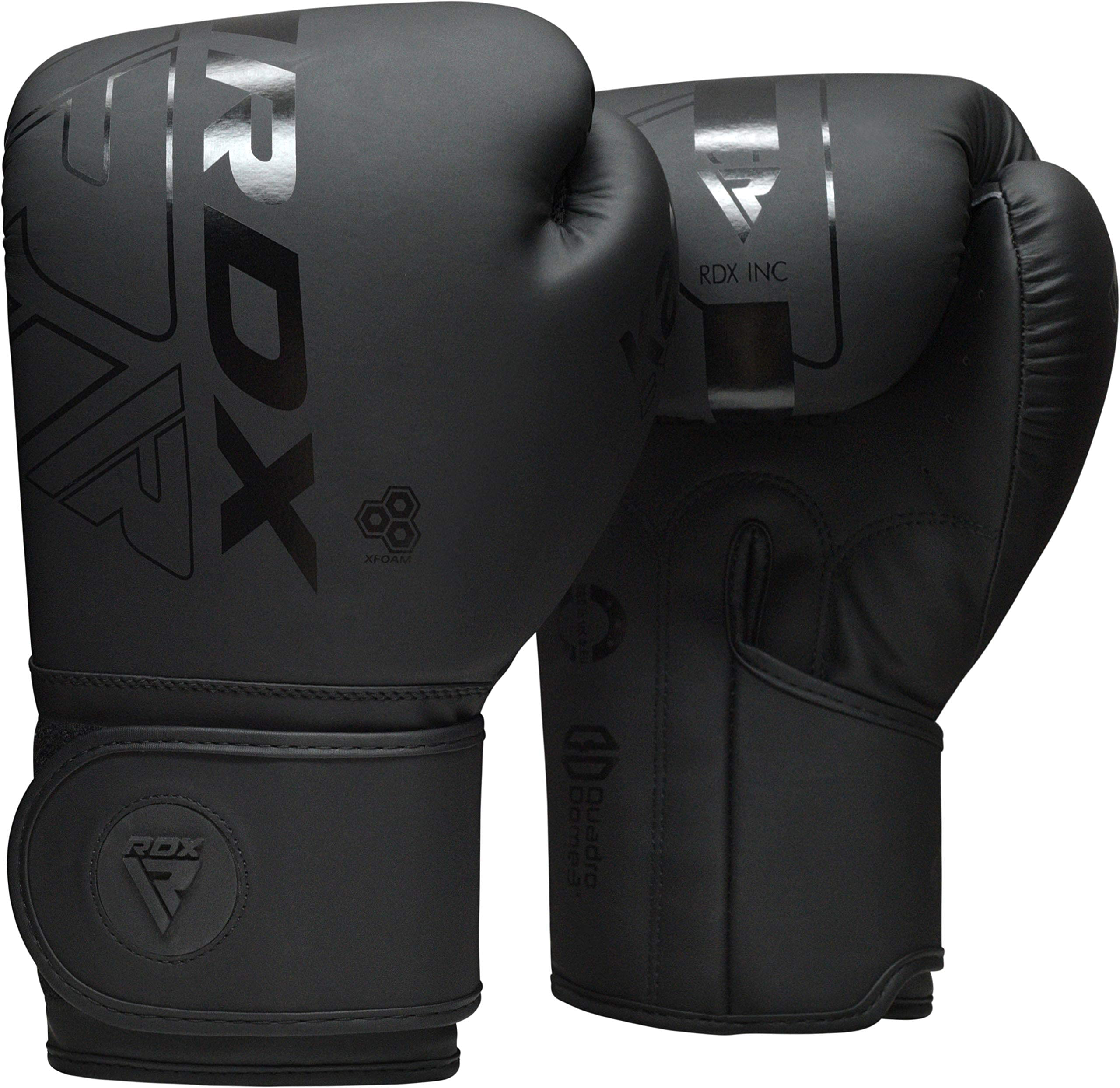 RDX guantes Pro Training vista frontal mostrando forma anatómica y protección