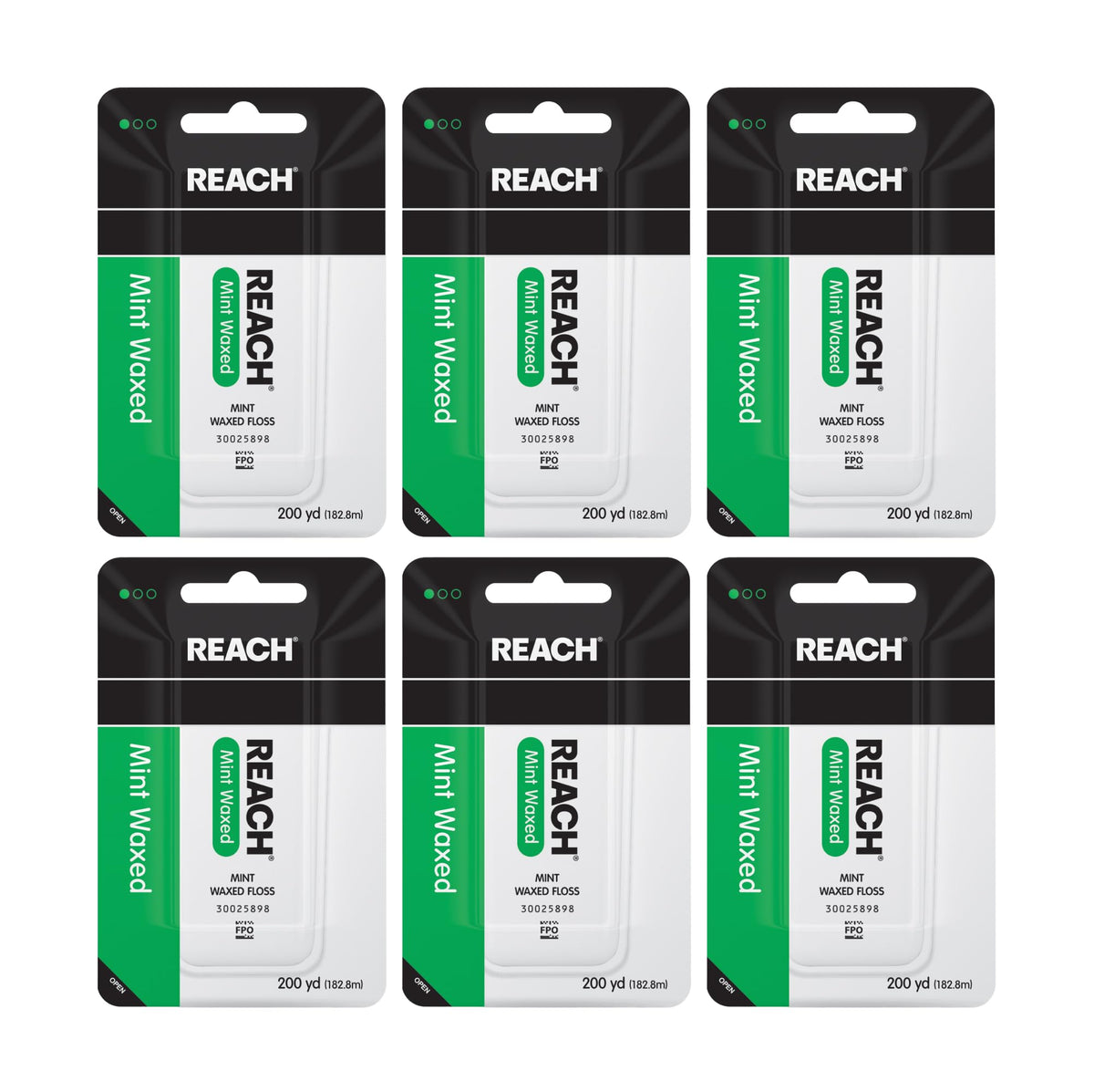 REACH empaque frontal mostrando 6 rollos y beneficio de suministro prolongado