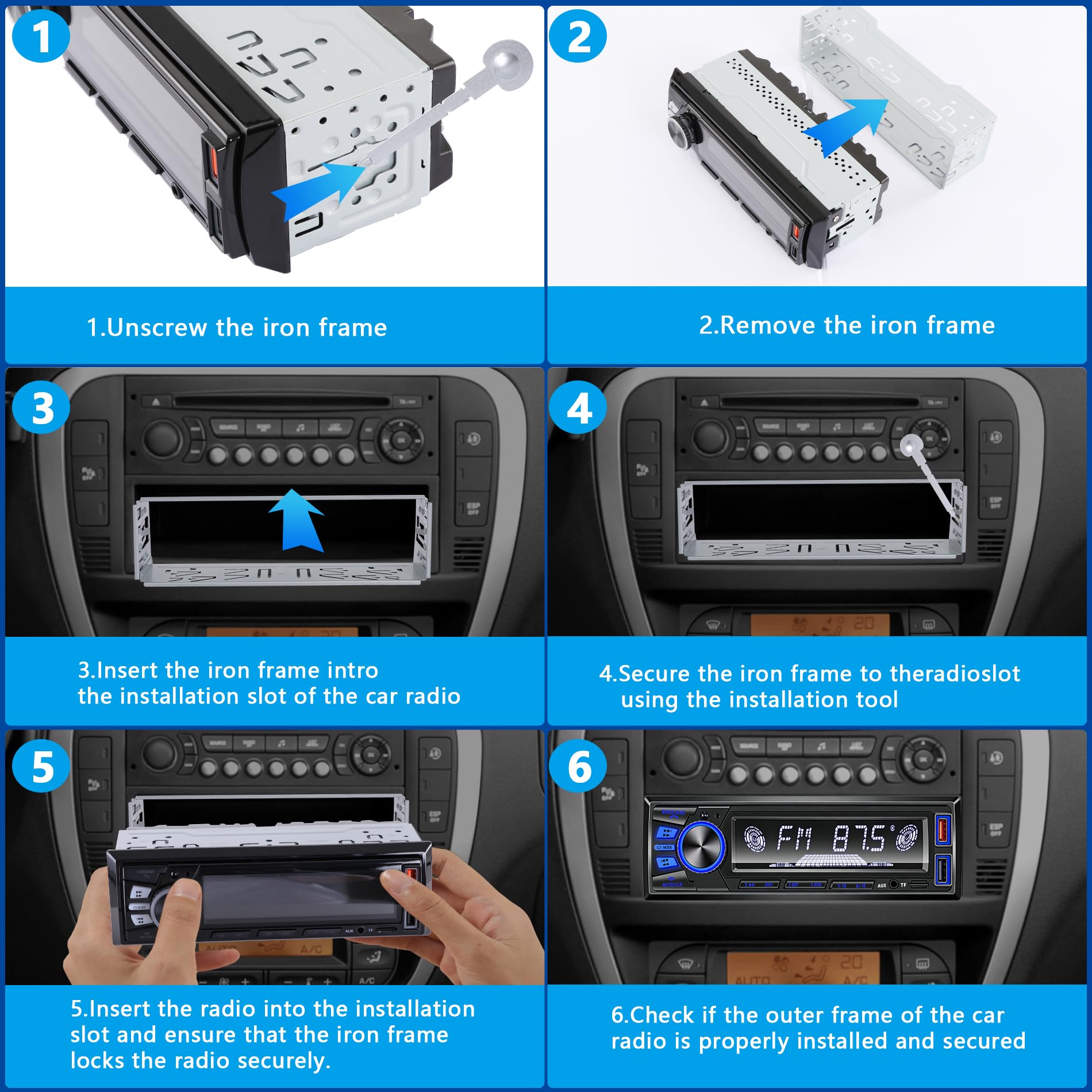 REAKOSOUND installed in classic truck dash to modernize audio features