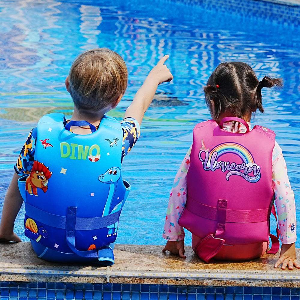REALIKE lifestyle poolside with child playing to encourage confident swimming