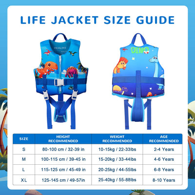 REALIKE side profile worn by child demonstrating free arm movement and buoyancy