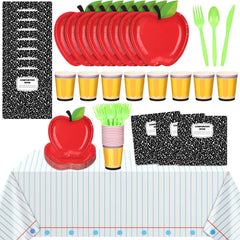 Reallnaive plato manzana frontal mostrando diseño festivo y práctico