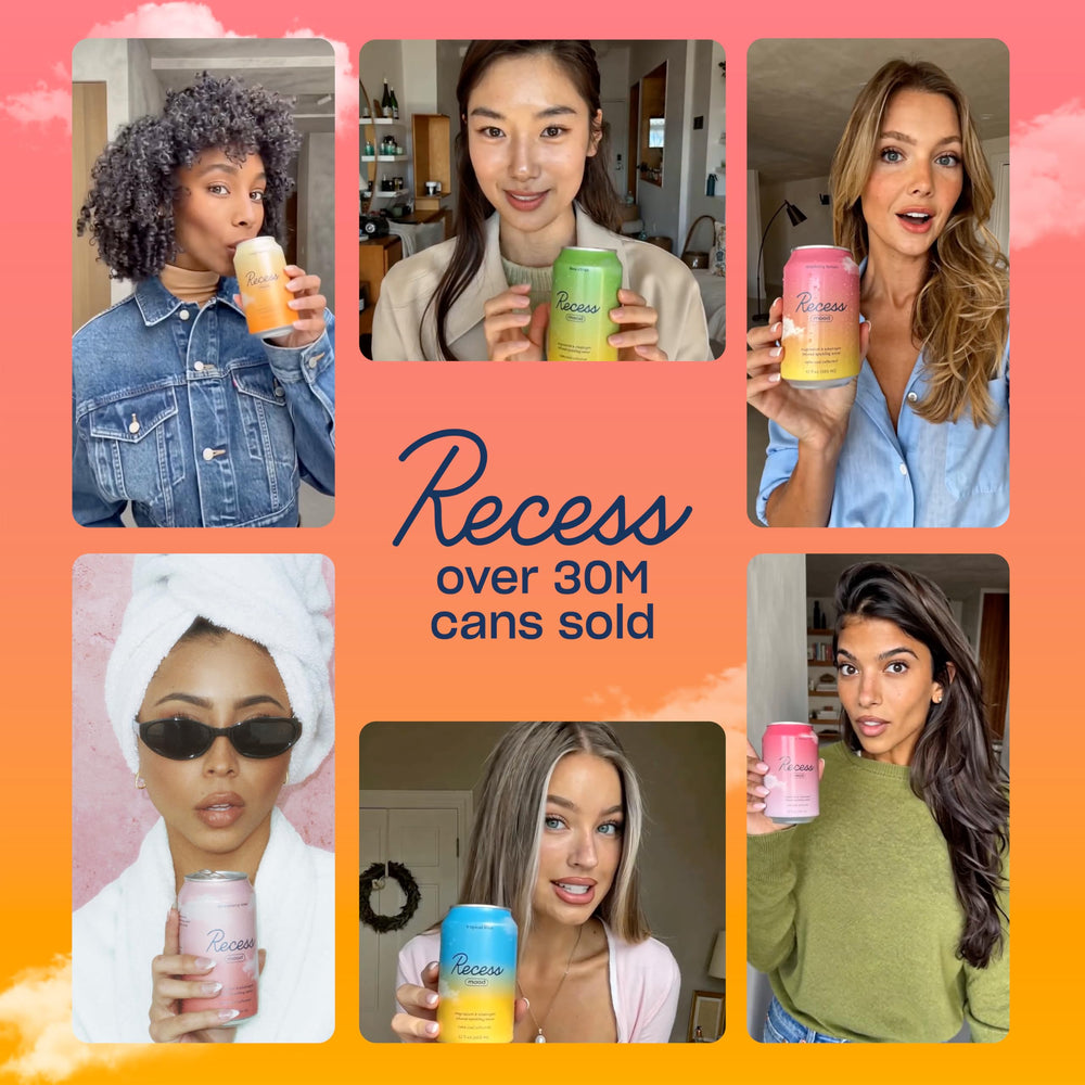 Recess ingredientes: pomelo y mandarina con gotas de jugo, sabor natural