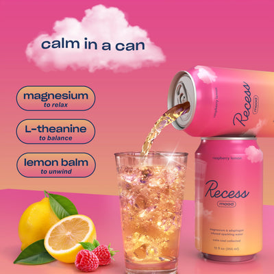 Recess can on an evening table suggesting a calm moment and unwind benefit