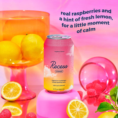 Macro of Recess bubbles and texture conveying refreshing fizz benefit