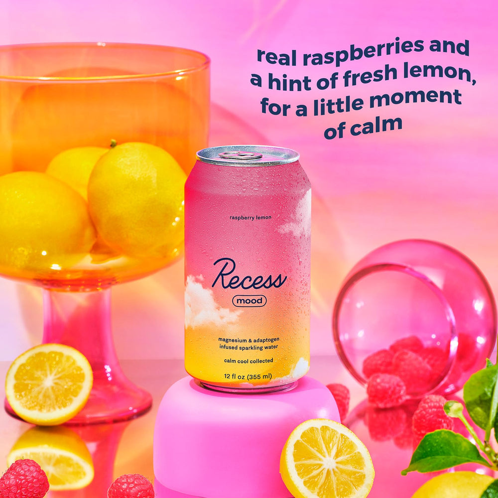 Macro of Recess bubbles and texture conveying refreshing fizz benefit