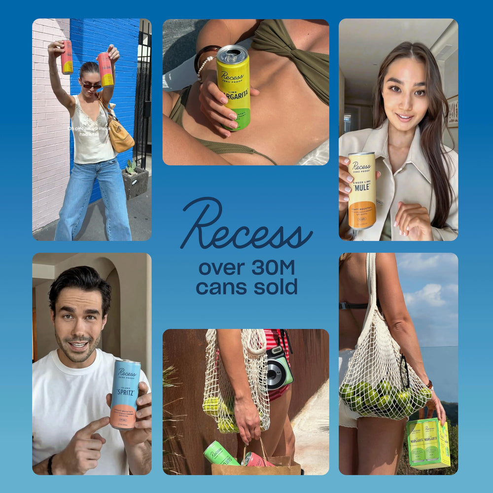 Recess cans beside a smartphone for size and portability reference