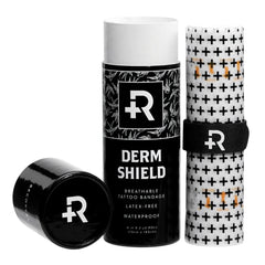 Recovery Aftercare empaque frontal del rollo protegiendo tatuajes visible y claro