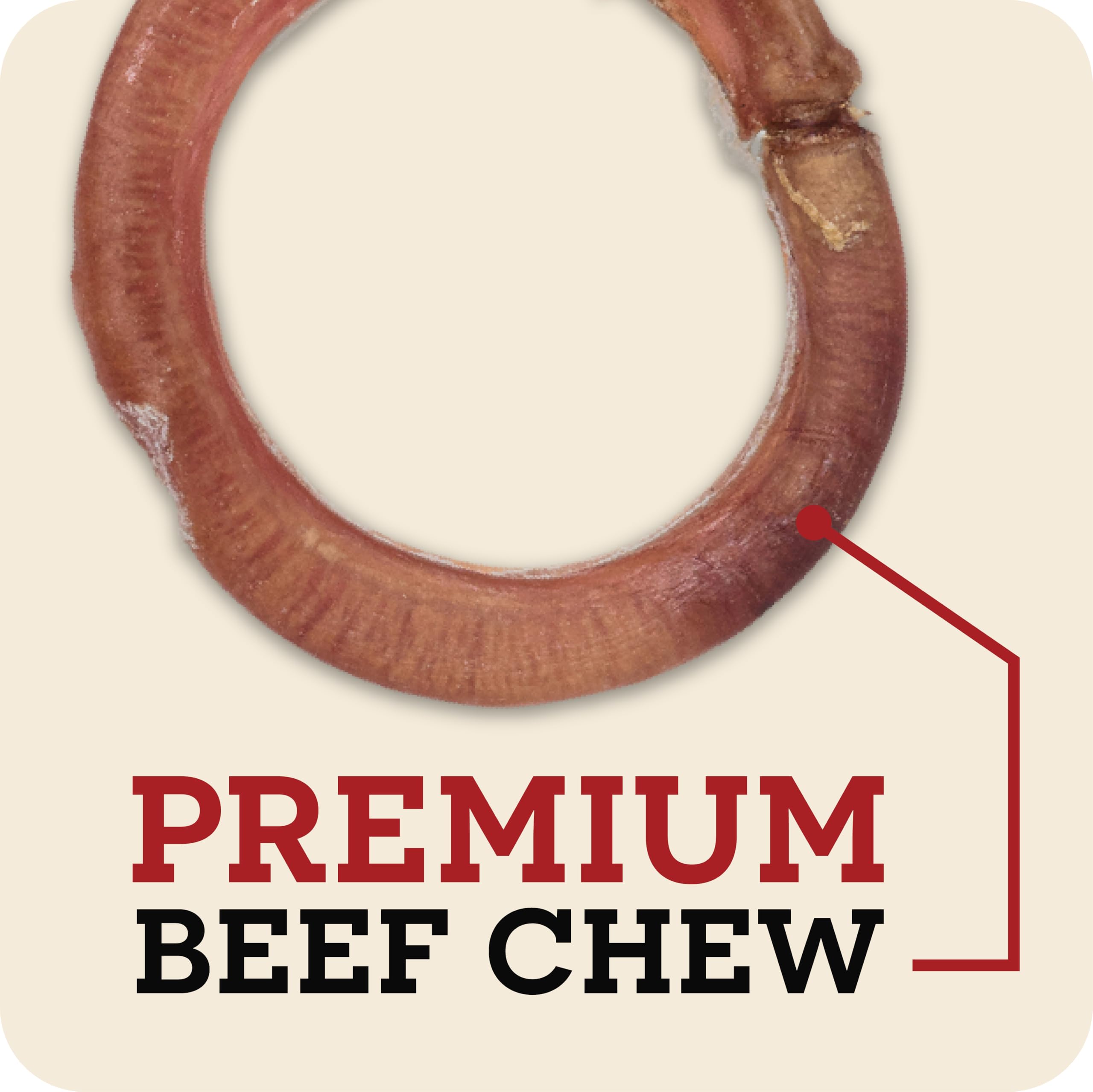 Redbarn single ring next to human hand showing 4-inch size and scale