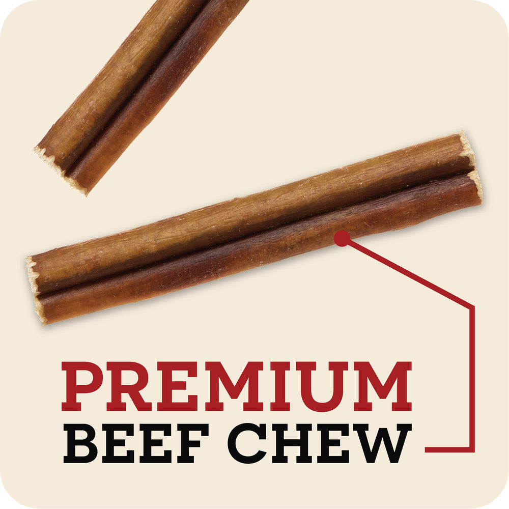 Redbarn textura cercana del bully stick rostizado que resalta sabor y baja olor