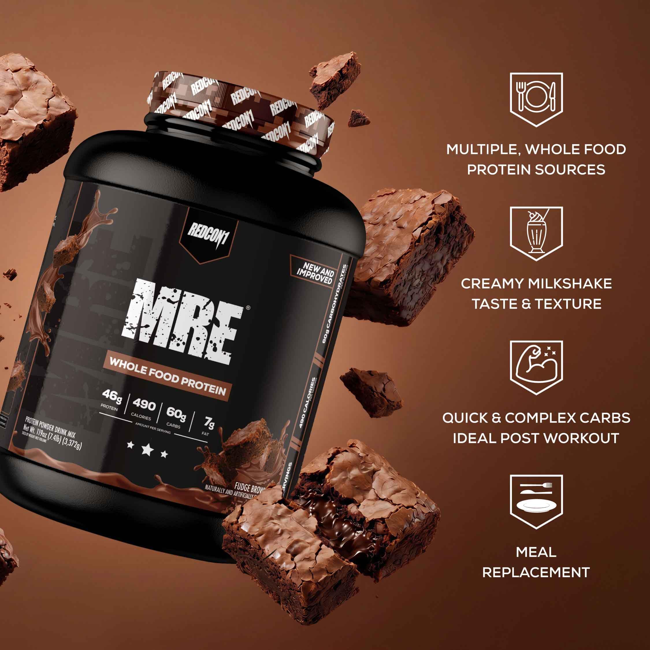 REDCON1 batido MRE preparado en vaso, ideal para energía postentrenamiento