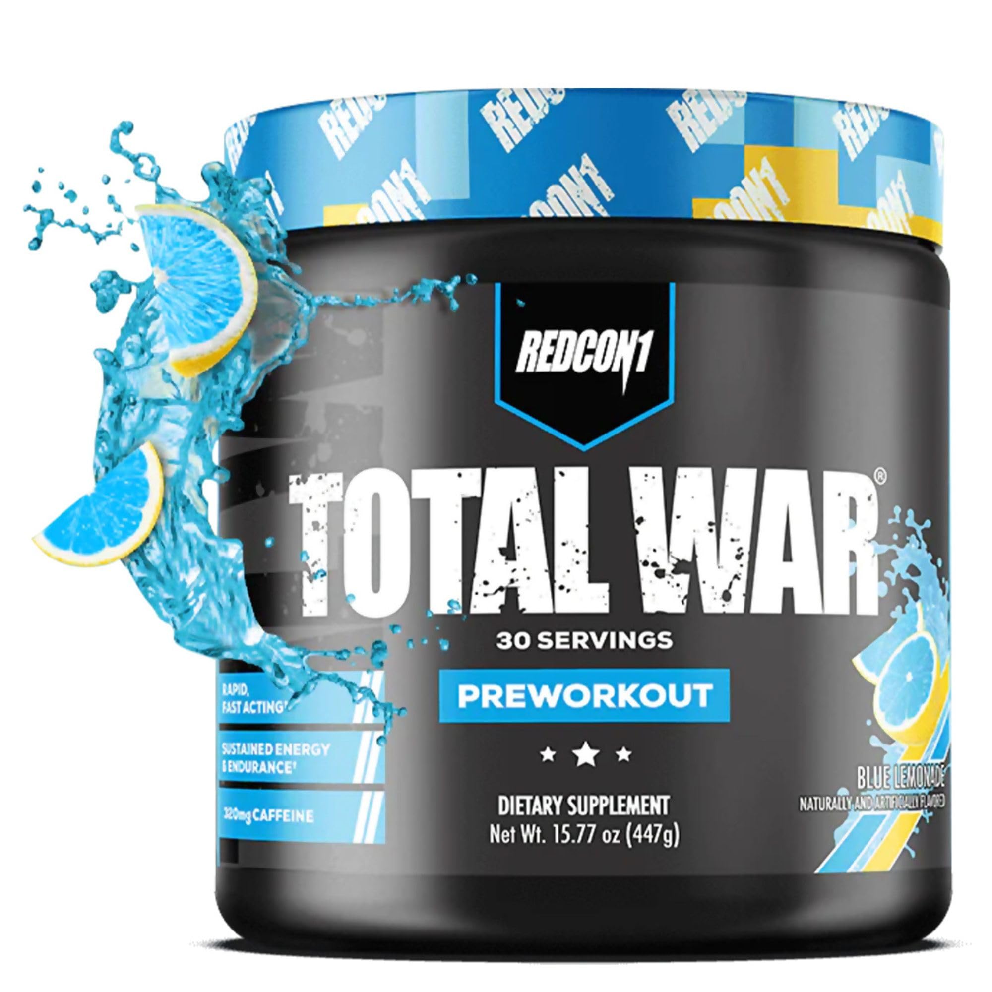 REDCON1 total war front packaging showing label and flavor benefits