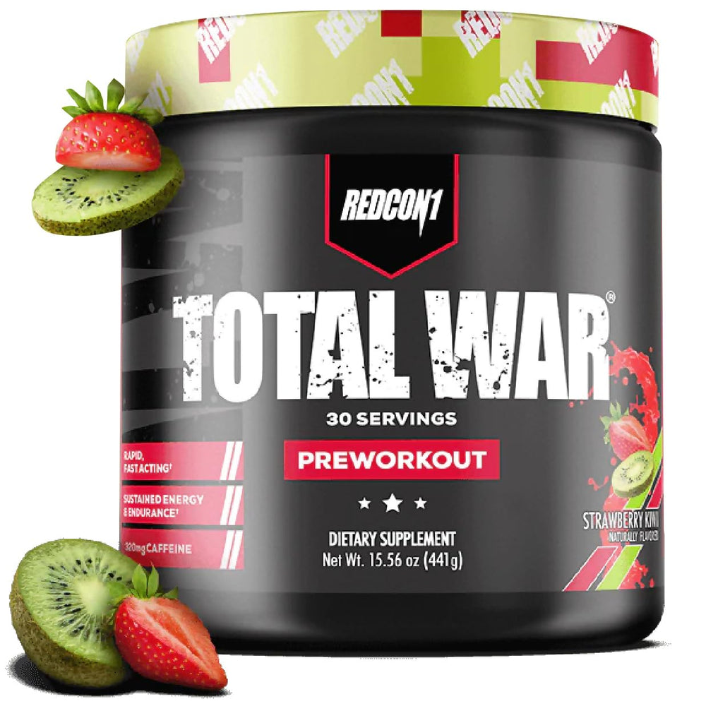REDCON1 tub front view showing Total War branding and servings benefit