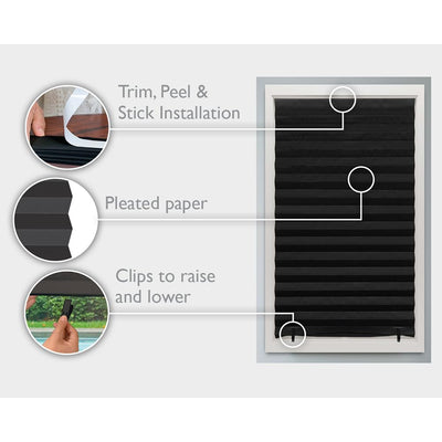 Redi Shade pleated paper close-up showing textured surface and durable material for long-lasting blackout