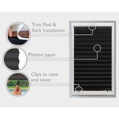 Redi Shade pleated paper close-up showing textured surface and durable material for long-lasting blackout