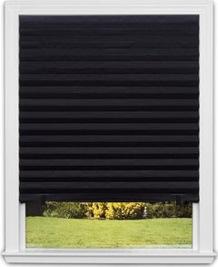 Redi Shade front packaging showing blackout shade and dimensions for quick identification and convenience
