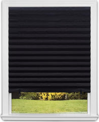 Redi Shade front packaging showing blackout shade and dimensions for quick identification and convenience