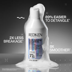 Redken bottle pump close-up demonstrating easy dispensing and controlled use