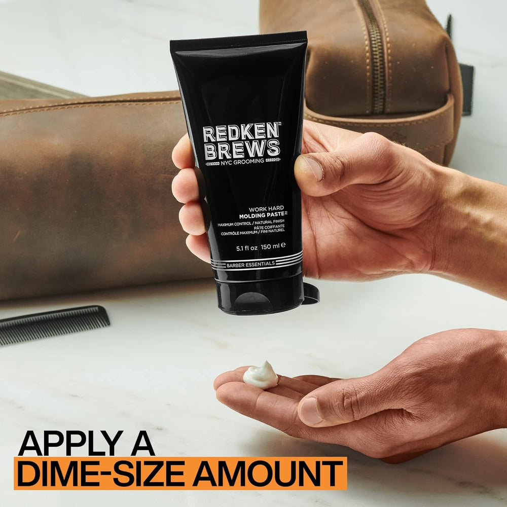 Redken Brews ambientación en baño mostrando rutina de grooming