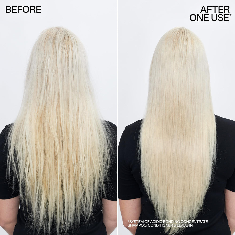 Redken etiqueta con ingredientes citric acid y bonding complex, información transparente