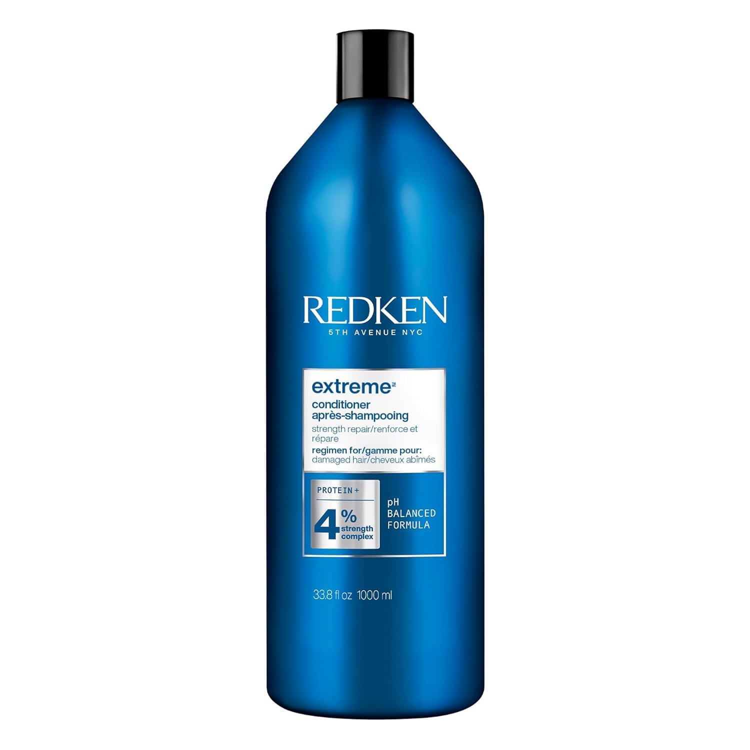 Redken envase frontal del acondicionador Extreme muestra tamaño grande y uso profesional