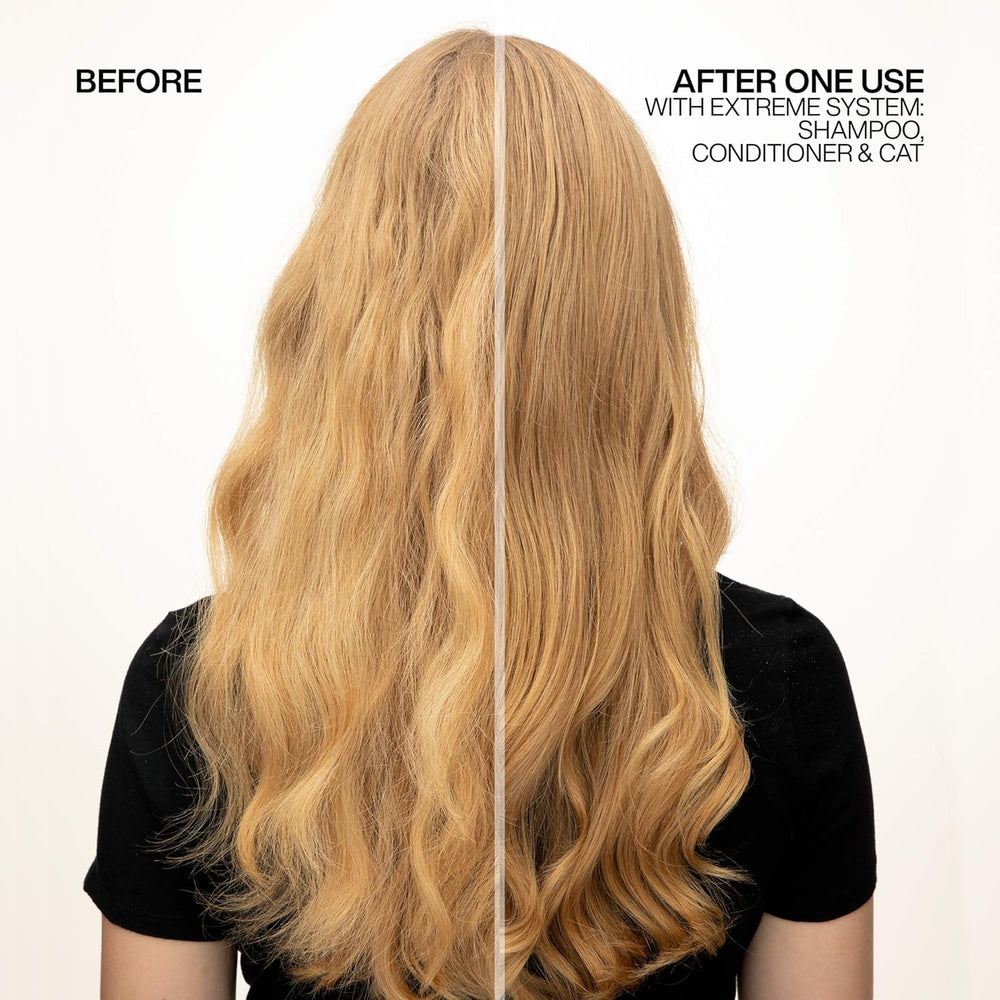 Redken textura cremosa del acondicionador Extreme que facilitan desenredo y nutrición