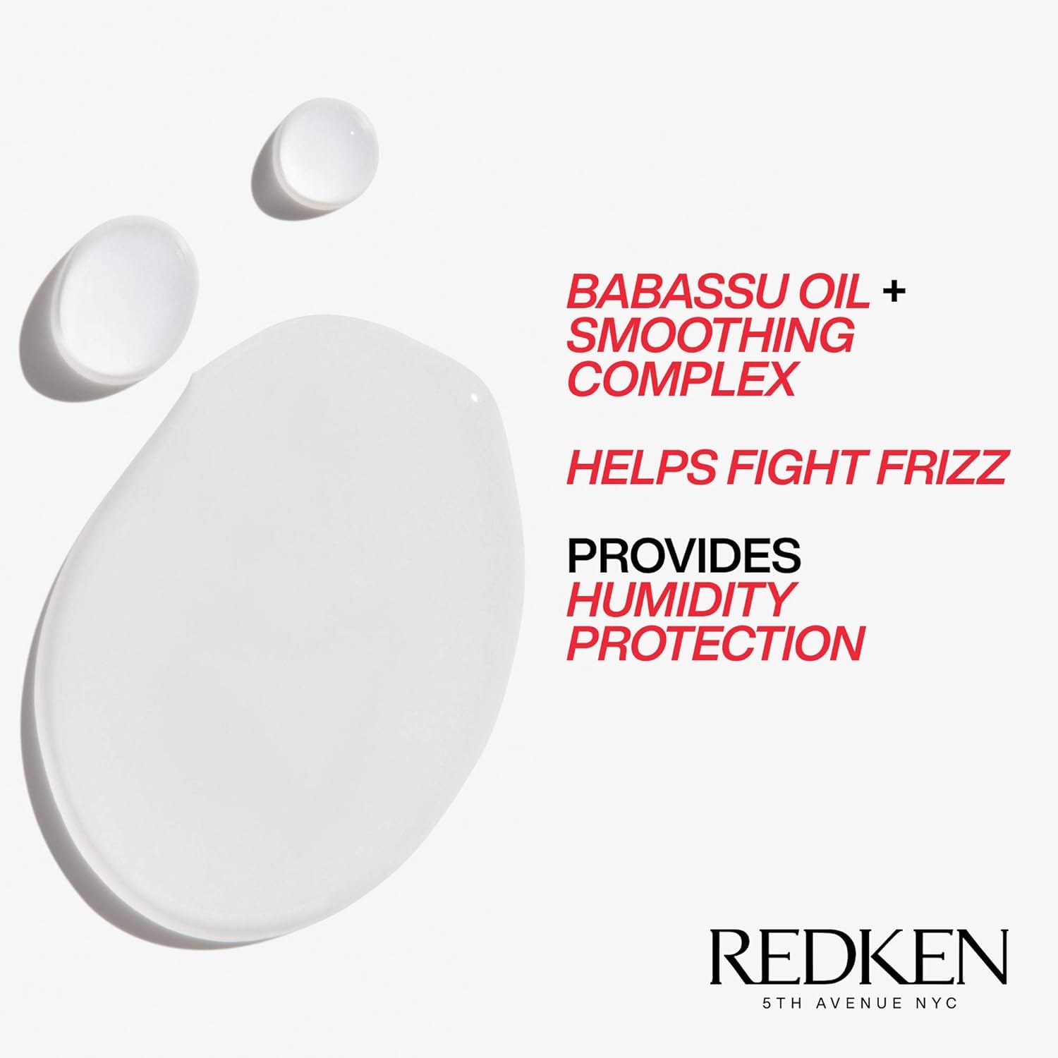 Redken Frizz Dismiss junto a regla para comparar tamaño 4.2 oz, ideal para llevar