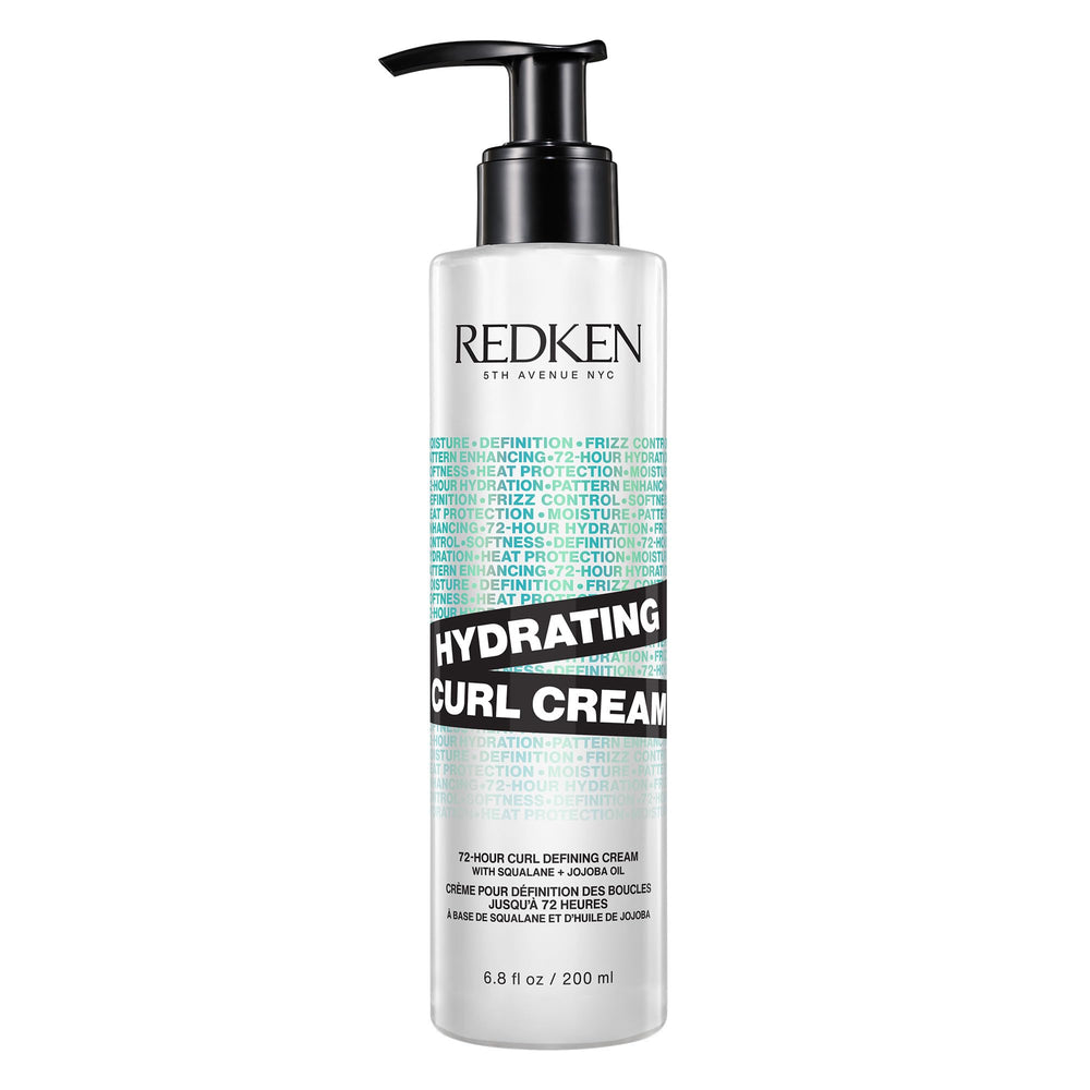 Redken crema para rizos frontal con etiqueta clara y beneficios visibles