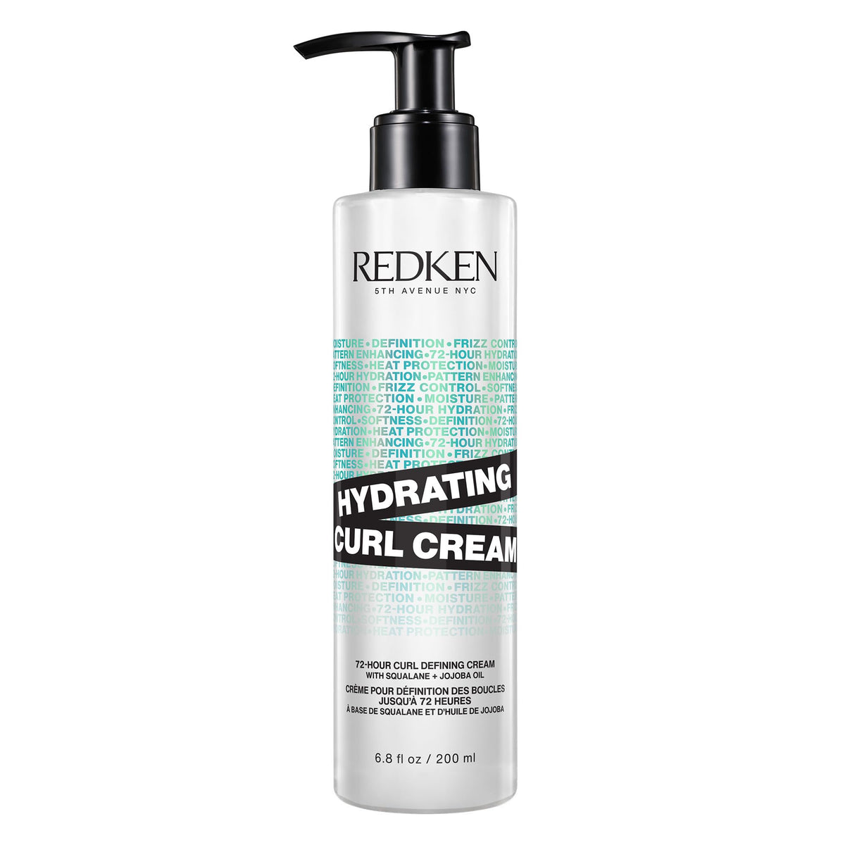 Redken crema para rizos frontal con etiqueta clara y beneficios visibles