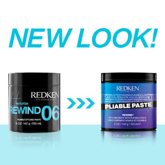 Redken textura de la pasta en la mano destacando ligereza y agarre
