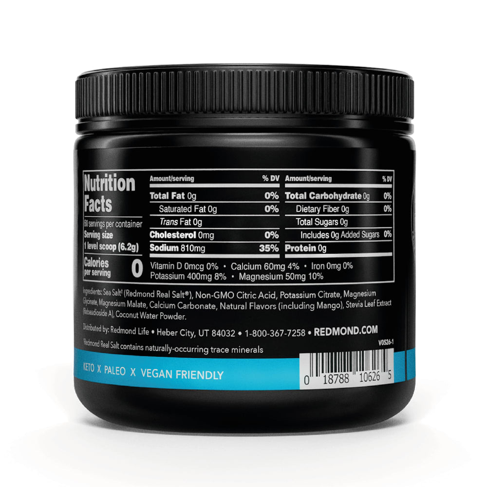 REDMOND Re-Lyte mezcla en vaso con hielo, sabor mango refrescante