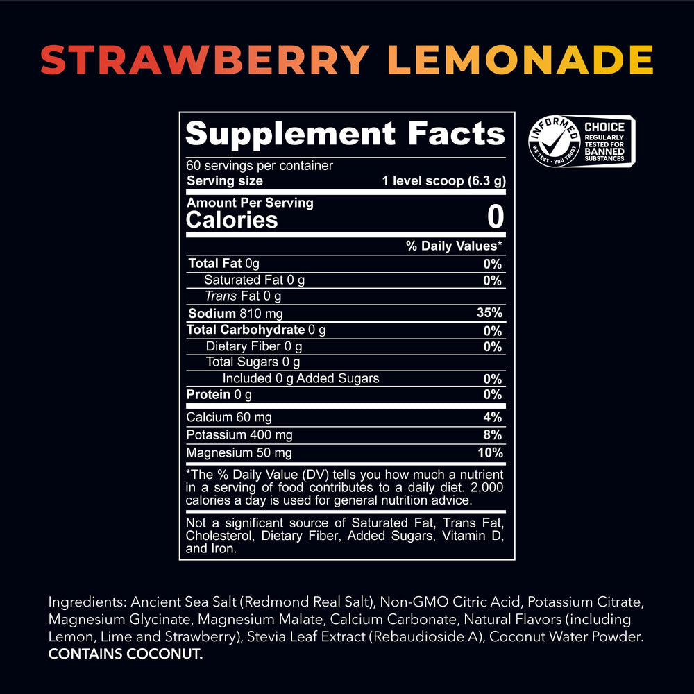 REDMOND single-serve stick beside glass, ideal for travel and convenient hydration
