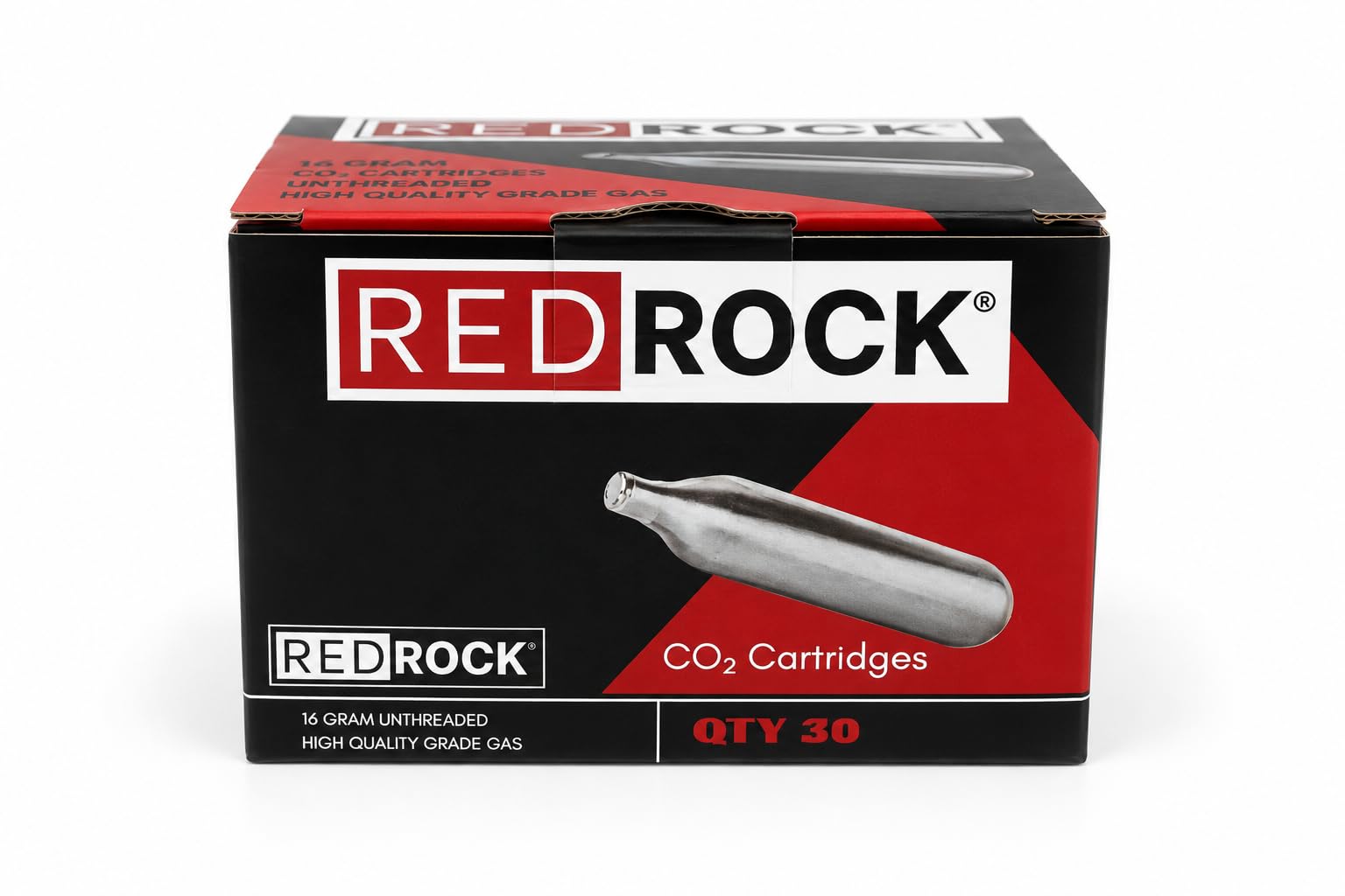 REDROCK fila de cartuchos sobre mesa listo para múltiples intervenciones rápidas