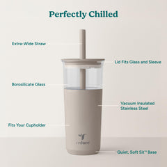 REDUCE Aspen popote extra ancho listo para boba y smoothies densos