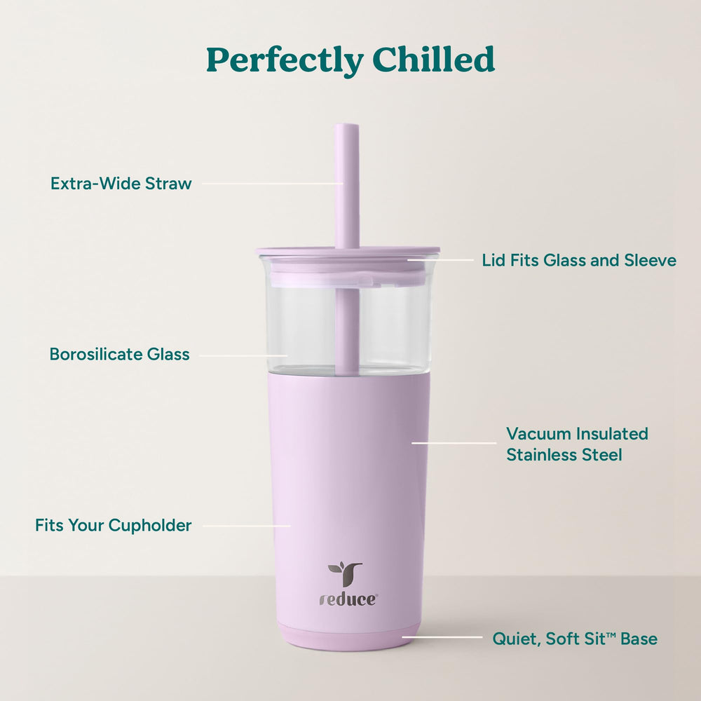 REDUCE Aspen tapa con sorbete extra ancho para smoothies y boba
