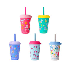 REDUCE vaso frontal mostrando diseño colorido y facilidad de uso
