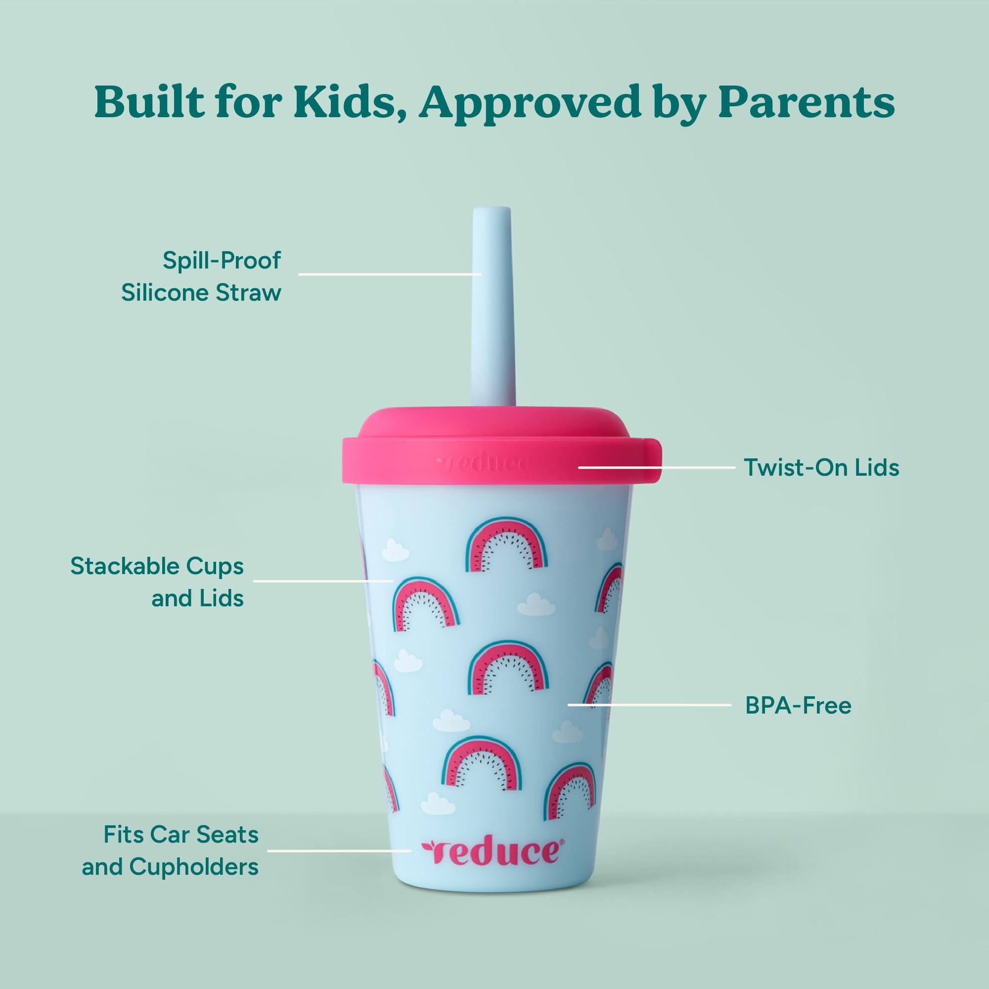 REDUCE vaso en portavasos de coche para viajes sin derrames