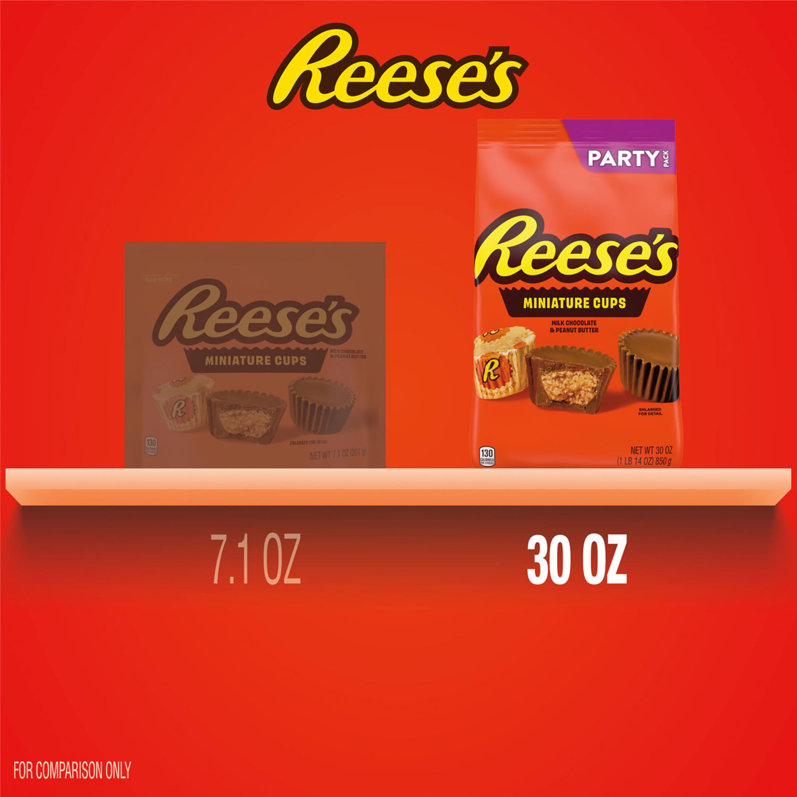 REESE'S miniaturas en un bol en una mesa de fiesta lista para invitados