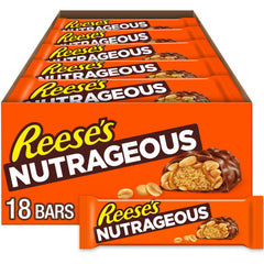 Reese's empaque frontal mostrando 18 barras listo para eventos