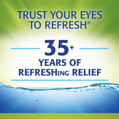 Refresh RELIEVA PF gota en superficie que ilustra hidratación duradera